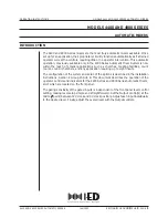 IED 4400 Series Operating Instructions Manual preview