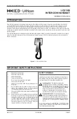 IED LANcom LC21HS Installation Instructions preview