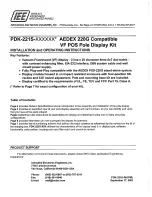 Preview for 2 page of IEE PDK 221S-CWG13L Reference Manual