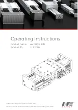 IEF Werner euroLINE 120 Operating Instructions Manual preview