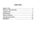 Preview for 4 page of ieGeek IK-121 User Manual