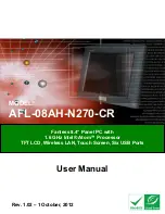 IEI Technology AFL-08AH-N270-CR User Manual preview