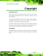 Preview for 3 page of IEI Technology AFL-W10A-N270 User Manual