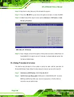 Preview for 124 page of IEI Technology AFL-W10A-N270 User Manual