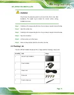 Предварительный просмотр 22 страницы IEI Technology AFL-W15A-GM45 User Manual