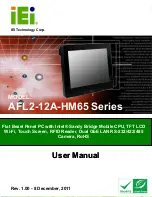 Предварительный просмотр 1 страницы IEI Technology AFL2-12A-HM65 Series User Manual