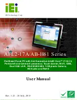 Preview for 1 page of IEI Technology AFL2-17A-H61-i3/PC-R12 User Manual