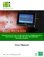 IEI Technology AFL2-W07A-N26 User Manual preview