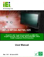 IEI Technology AFL2-W15A-N270/L325 User Manual preview