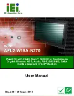 IEI Technology AFL2-W15A-N270 User Manual preview