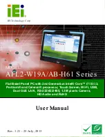 IEI Technology AFL2-W19A-H61 Series User Manual preview