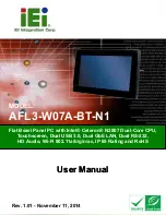 IEI Technology AFL3-W07A-BT-N1 User Manual предпросмотр