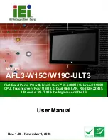 IEI Technology AFL3-W15C-ULT3 User Manual preview