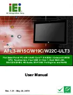 IEI Technology AFL3-W22C-ULT3 User Manual preview