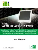 IEI Technology AFOLUX AFL-315AW/B User Manual preview