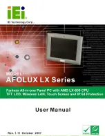 IEI Technology Afolux LX Series User Manual preview