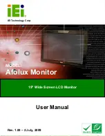 Предварительный просмотр 1 страницы IEI Technology Afolux Monitor User Manual