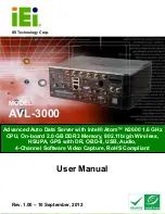 IEI Technology AVL-3000 User Manual preview