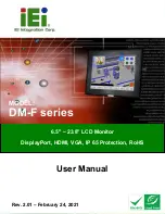 IEI Technology DM-F15A/PC-R40 User Manual preview