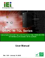 IEI Technology DRPC-W-TGL Series User Manual предпросмотр