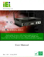 IEI Technology ECN-680A-H61 User Manual предпросмотр