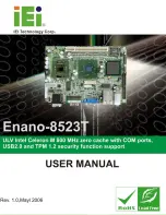 Preview for 1 page of IEI Technology Enano-8523T User Manual