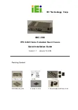 IEI Technology EPIC-NANO Series Quick Installation Manual preview