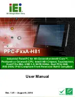 Предварительный просмотр 1 страницы IEI Technology F15AD-H81i/PC-R10 User Manual