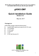 IEI Technology gKINO-DMF Series Quick Installation Manual preview