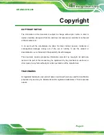 Preview for 3 page of IEI Technology GRAND-C610-20C User Manual