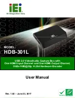 IEI Technology HDB-301L User Manual предпросмотр