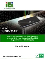 IEI Technology HDB-301R User Manual preview