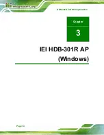 Preview for 22 page of IEI Technology HDB-301R User Manual