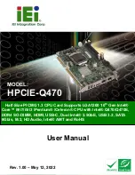 IEI Technology HPCIE-Q470 User Manual предпросмотр