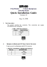 IEI Technology HPE-8S0 Quick Installation Manual preview