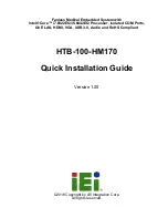 IEI Technology HTB-100-HM170 Quick Installation Manual preview