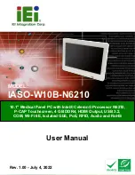 IEI Technology IAS0-W10B-N6210 User Manual preview