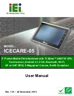 Предварительный просмотр 1 страницы IEI Technology ICECARE-05-HF-R10 User Manual