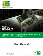 Предварительный просмотр 1 страницы IEI Technology IEM-LX User Manual