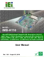 IEI Technology IMB-H110 User Manual предпросмотр