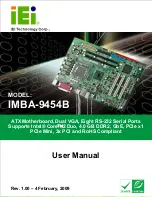 Предварительный просмотр 1 страницы IEI Technology IMBA-9454B User Manual