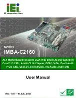 IEI Technology IMBA-C2160 User Manual предпросмотр