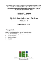 Preview for 1 page of IEI Technology IMBA-C2460 Quick Installation Manual