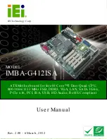 IEI Technology IMBA-G412ISA-R20 User Manual preview