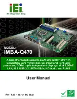 IEI Technology IMBA-Q470 User Manual preview