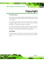 Preview for 3 page of IEI Technology IMK-571R Software And Programming Manual