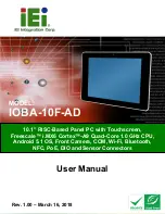 IEI Technology IOBA-10F-AD User Manual preview