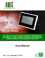 IEI Technology IOVU-430S User Manual preview