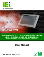 IEI Technology IOVU-752S User Manual preview