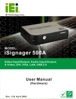 IEI Technology iSignager 500A User Manual preview